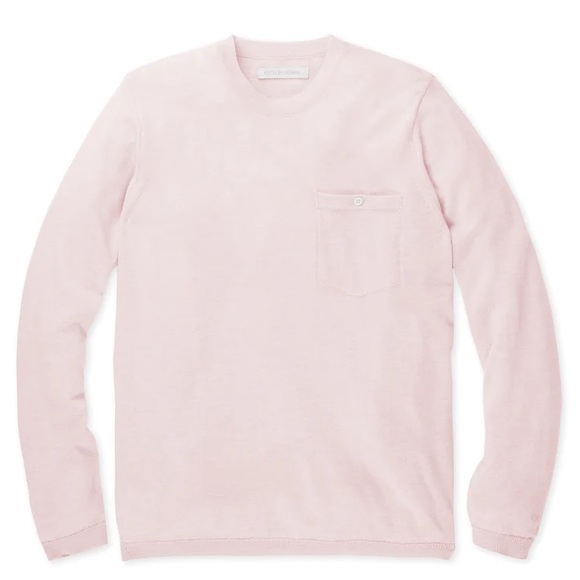 Outerknown 100% Supersoft Wool Palisades Pocket Long Sleeve Crewneck Sweater - Picture 3 of 14